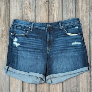 💙 Silver Jeans Co. Dark Wash Denim Shorts – Size 18W 💙